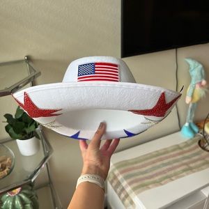 Hand made Fourth of July cowboy hat. One of a kind! Can be made to order